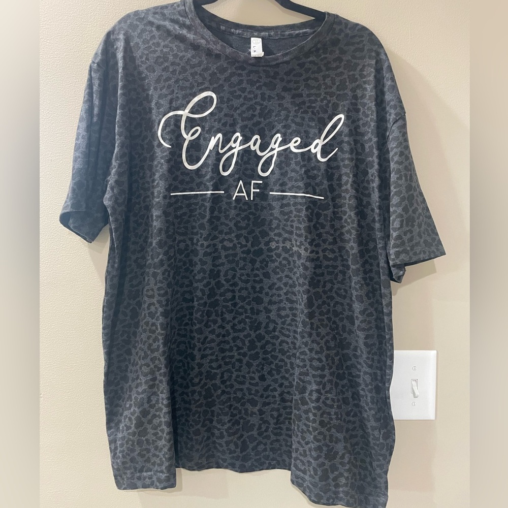 Engaged AF Cheetah T-shirt
